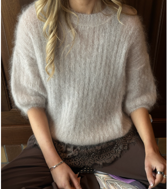 Opal Studio Mana Oversized Short Sleeve 80% Mohair, Beige