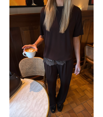 Opal Studio Amina Tee, Dark Brown